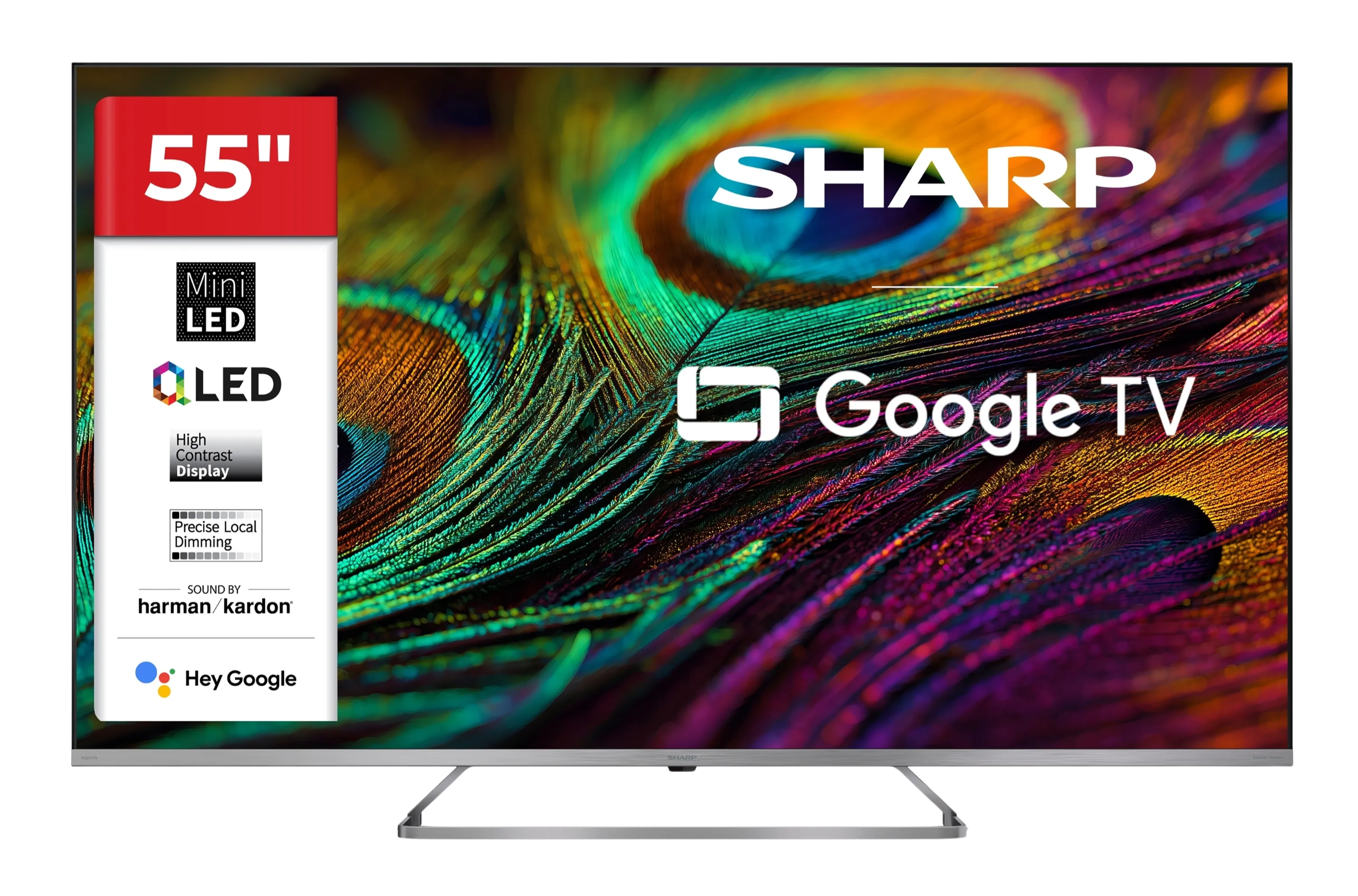 55 Zoll HD Ready Roku Smart TV – rahmenloser Fernseher mit HDR10 & HLG